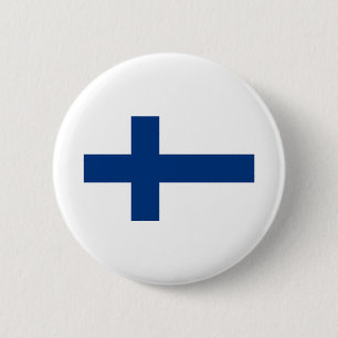 Macaron Rond 5 Cm Drapeau Finlande