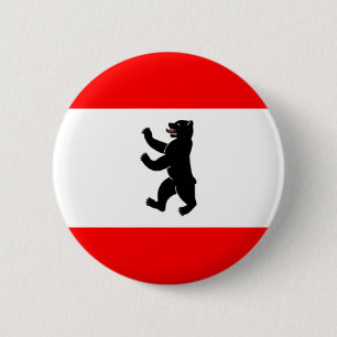 Macaron Rond 5 Cm Drapeau Flagge Fahne Berlin Allemagne