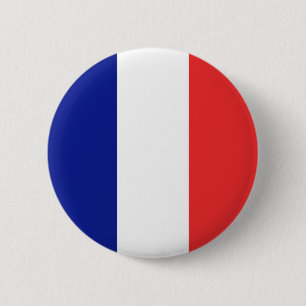 Macaron Rond 5 Cm Drapeau français Tricolore