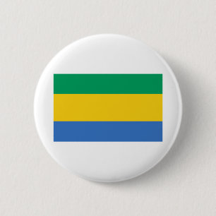 Macaron Rond 5 Cm Drapeau Gabon