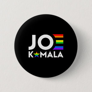 Macaron Rond 5 Cm Drapeau Gay pride Kamala Biden Harris 2020 Lgbt De