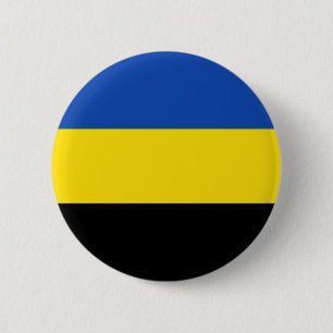 Macaron Rond 5 Cm Drapeau Gelderland Région de Pays-Bas