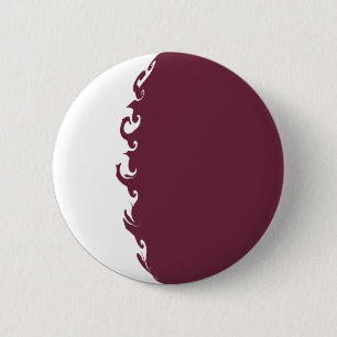 Macaron Rond 5 Cm Drapeau Gnarly du Qatar