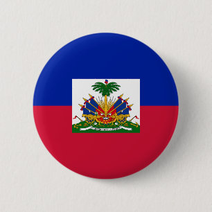 Macaron Rond 5 Cm Drapeau Haïti