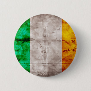 Macaron Rond 5 Cm Drapeau irlandais