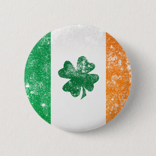 Macaron Rond 5 Cm Drapeau irlandais