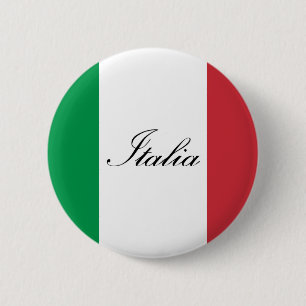 Macaron Rond 5 Cm Drapeau italien - drapeau de l'Italie - l'Italie