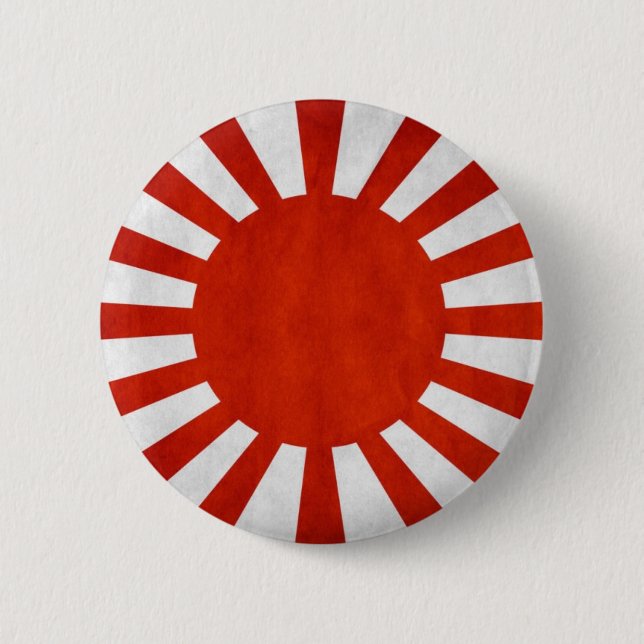 Macaron Rond 5 Cm Drapeau japonais de Grunge (Devant)
