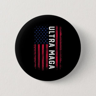 Macaron Rond 5 Cm Drapeau Joe Biden Ultra Maga Ultra Maga America