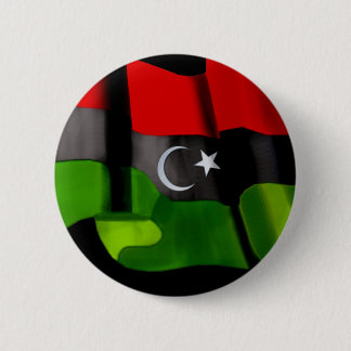 Macaron Rond 5 Cm Drapeau libyen de drapeau de monarchie de