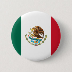 Macaron Rond 5 Cm Drapeau mexicain de Bandera de México
