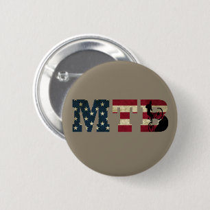 Macaron Rond 5 Cm drapeau mtb Amérique vintage