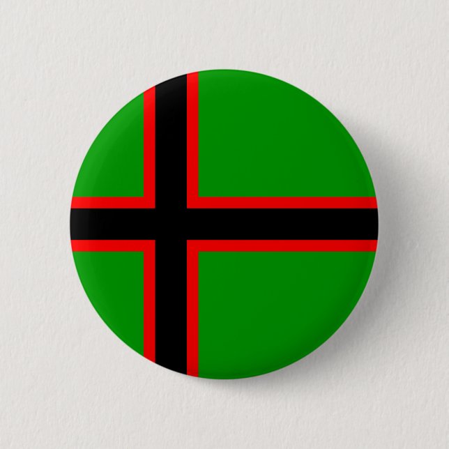 Macaron Rond 5 Cm Drapeau national de Karelia (Devant)