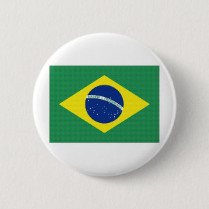 Macaron Rond 5 Cm Drapeau national du Brésil