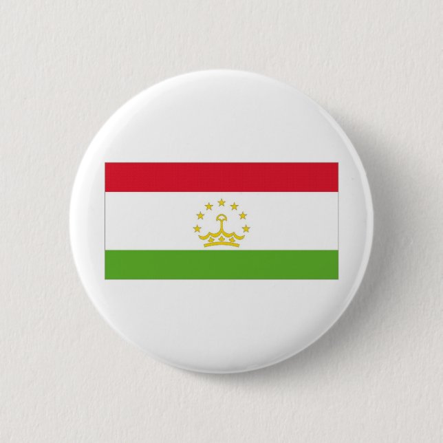 Macaron Rond 5 Cm Drapeau national du Tadjikistan (Devant)
