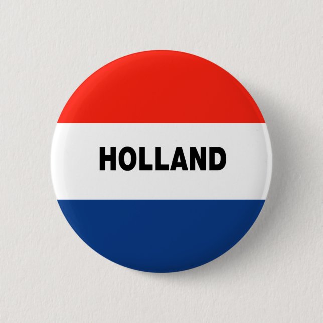 Macaron Rond 5 Cm Drapeau néerlandais (Devant)