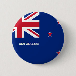 Macaron Rond 5 Cm Drapeau néo-zélandais