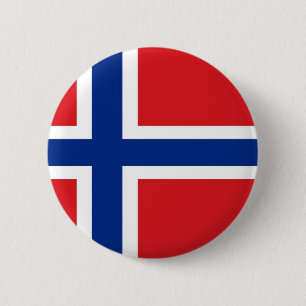 Macaron Rond 5 Cm Drapeau norvégien