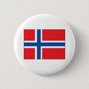 Macaron Rond 5 Cm Drapeau norvégien