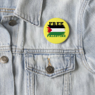 Macaron Rond 5 Cm Drapeau palestinien Libérer la résistance palestin