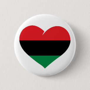 Macaron Rond 5 Cm Drapeau panafricain, histoire noire afro-américain