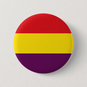 Macaron Rond 5 Cm Drapeau républicain espagnol República Española