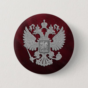 Macaron Rond 5 Cm Drapeau rouge russe de symbole