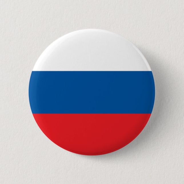Macaron Rond 5 Cm drapeau russe (Devant)