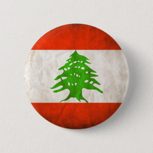 Macaron Rond 5 Cm Drapeau sale du Liban