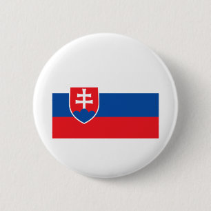Macaron Rond 5 Cm Drapeau Slovaquie