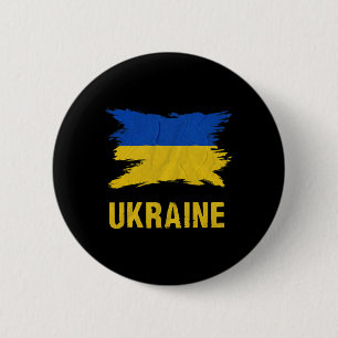 Macaron Rond 5 Cm Drapeau ukrainien vintage drapeau Ukraine 3