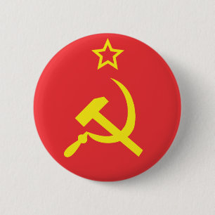 Macaron Rond 5 Cm Drapeau URSS