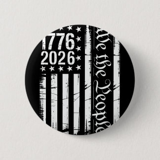 Macaron Rond 5 Cm Drapeau Usa Histoire Patriotique 1776 2026 250e An