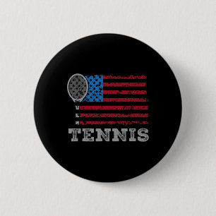Macaron Rond 5 Cm Drapeau Usa Tennis Hommes Femmes Us Tennis Lover É
