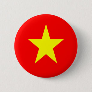Macaron Rond 5 Cm drapeau vietnam