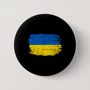 Macaron Rond 5 Cm Drapeau vintage de l'Ukraine pour cadeau ukrainien