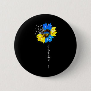 Macaron Rond 5 Cm Drapeau Vintage Ukraine1