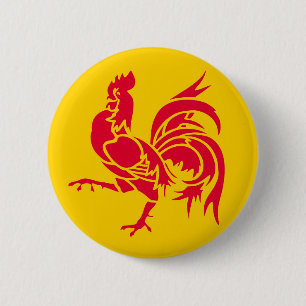 Macaron Rond 5 Cm Drapeau Wallonie Belgique région province français