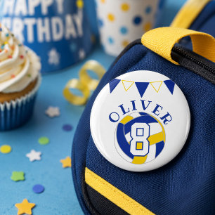 Macaron Rond 5 Cm Drapeaux de guirlande de balle de Volleybll Annive