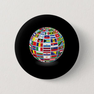 Macaron Rond 5 Cm Drapeaux Des Pays Du Monde International
