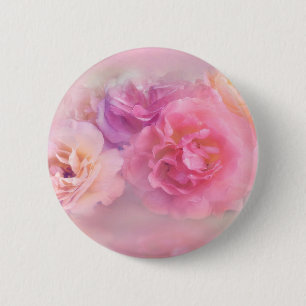 Macaron Rond 5 Cm Dreamy Pastel Roses