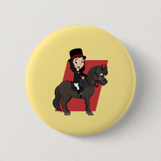 Macaron Rond 5 Cm Dressage de cavalier