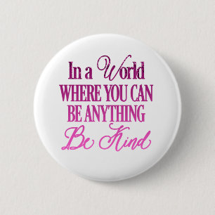 Macaron Rond 5 Cm Dripping Glitter Inspirational Quote Button