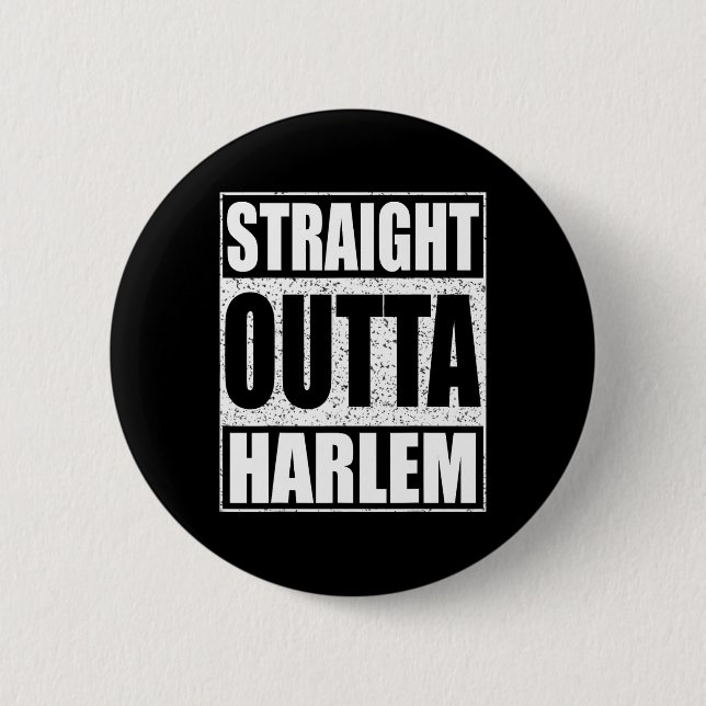 Macaron Rond 5 Cm Droit devant Harlem (Devant)