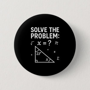 Macaron Rond 5 Cm Drôle 67 Math Meme Résoudre Le Problème Enseignant