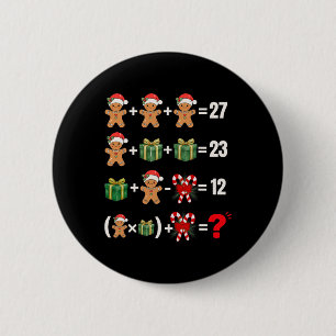 Macaron Rond 5 Cm Drôle 67 Mème Bonbon Joyeux Santa Prof de Maths Ch