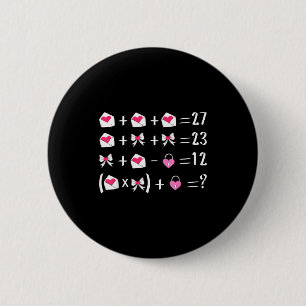 Macaron Rond 5 Cm Drôle 67 Mème Saint-Valentin Prof de Maths Arc Six