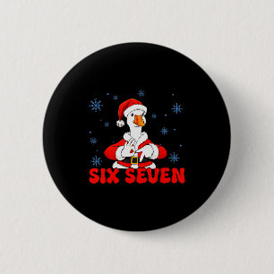 Macaron Rond 5 Cm Drôle 67 Meme Silly Goose Noël 67 Meme Xmas B
