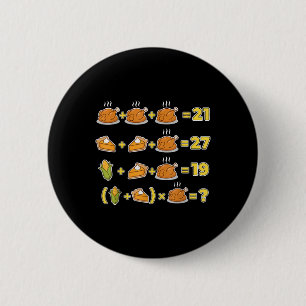 Macaron Rond 5 Cm Drôle 67 Meme Thanksgiving Math Puzzle Logique Din