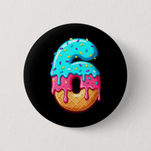 Macaron Rond 5 Cm Drôle 67 Numéro 6 Glace Goutte Mème Costume de Gro